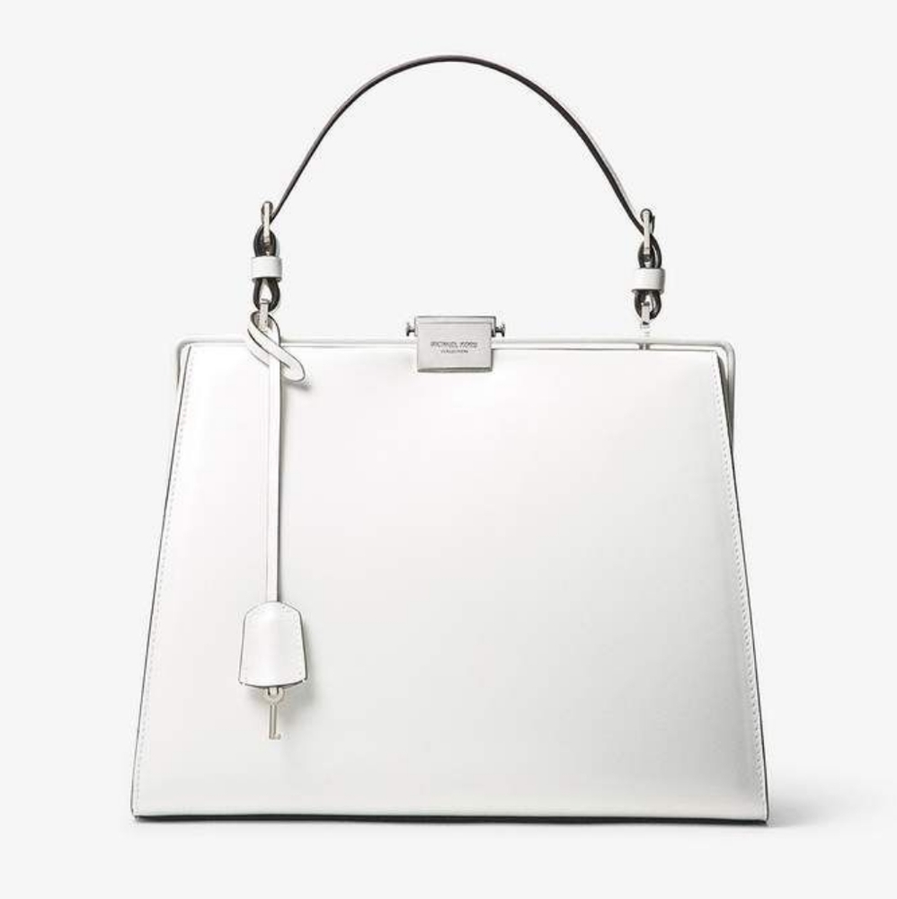 Michael Kors Collection Optic White Simone Bag
